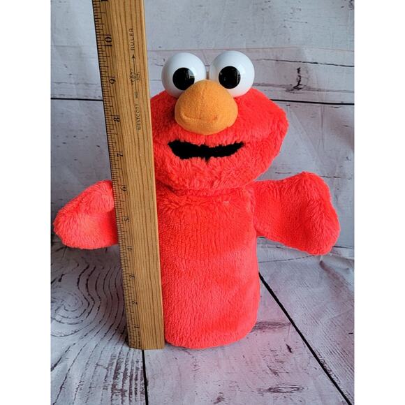 Elmo Tyco Sesame Street Hand Puppet Plush 9inch Stuffed Animal Toy - Picture 3 of 5